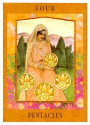 Goddess - Four of Pentacles